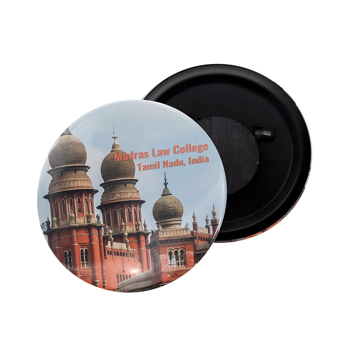 dhcrafts Fridge Magnet India Tamil Nadu Madras Law College Glossy Finish Design Pack of 1 (58mm)